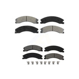 Front Rear Semi-Metallic Brake Pads Kit For Nissan NV2500 TITAN XD NV3500 NV1500 KSM-100502