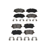Front Rear Semi-Metallic Brake Pads Kit For Land Rover Range Sport Discovery KSM-100504