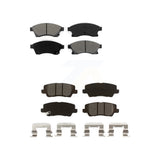 Front Rear Semi-Metallic Brake Pads Kit For 2013-2015 Cadillac ATS With 300mm Diameter Rotor KSM-100507