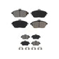 Front Rear Semi-Metallic Brake Pads Kit For Mercedes-Benz GLA250 CLA250 INFINITI QX30 B Electric Drive B250e B250 KSM-100512