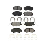 Front Rear Semi-Metallic Brake Pads Kit For 2016 Hyundai Sonata GAS engine With Power Operated Parking KSM-100527