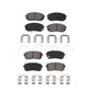 Front Rear Semi-Metallic Brake Pads Kit For Kia Optima With Manual Parking KSM-100529