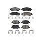 Front Rear Semi-Metallic Brake Pads Kit For Chevrolet Traverse GMC Acadia Cadillac XT5 Buick Enclave Blazer XT6 KSM-100530