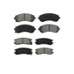 Front Rear Semi-Metallic Brake Pads Kit For Buick Rendezvous Chevrolet Venture Pontiac Montana Aztek Oldsmobile Silhouette KSM-100538