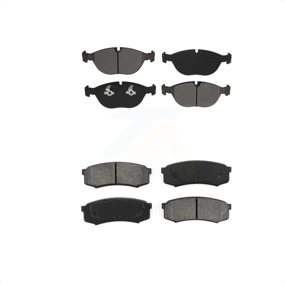 Front Rear Semi-Metallic Brake Pads Kit For 2000 Mercedes-Benz C43 AMG KSM-100540