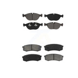 Front Rear Semi-Metallic Brake Pads Kit For 2000 Mercedes-Benz C43 AMG KSM-100540