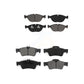 Front Rear Semi-Metallic Brake Pads Kit For Mercedes-Benz E350 S430 E500 S500 AWD KSM-100542