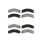 Front Rear Semi-Metallic Brake Pads Kit For Chevrolet Silverado 2500 HD GMC Sierra 3500 Suburban KSM-100544