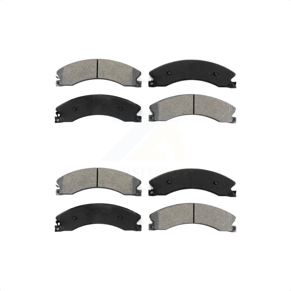 Front Rear Semi-Metallic Brake Pads Kit For Chevrolet Silverado 2500 HD GMC Sierra 3500 Suburban KSM-100544