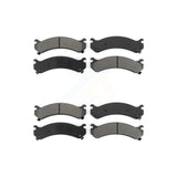 Front Rear Semi-Metallic Brake Pads Kit For Chevrolet Silverado 3500 HD GMC Sierra Classic KSM-100547