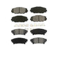 Front Rear Semi-Metallic Brake Pads Kit For 2016-2020 Toyota Mirai KSM-100557