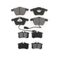 Front Rear Semi-Metallic Brake Pads Kit For 2002 Audi A6 Quattro With 321mm Diameter Rotor KSM-100560