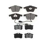 Front Rear Semi-Metallic Brake Pads Kit For 2002 Audi A6 Quattro With 321mm Diameter Rotor KSM-100560
