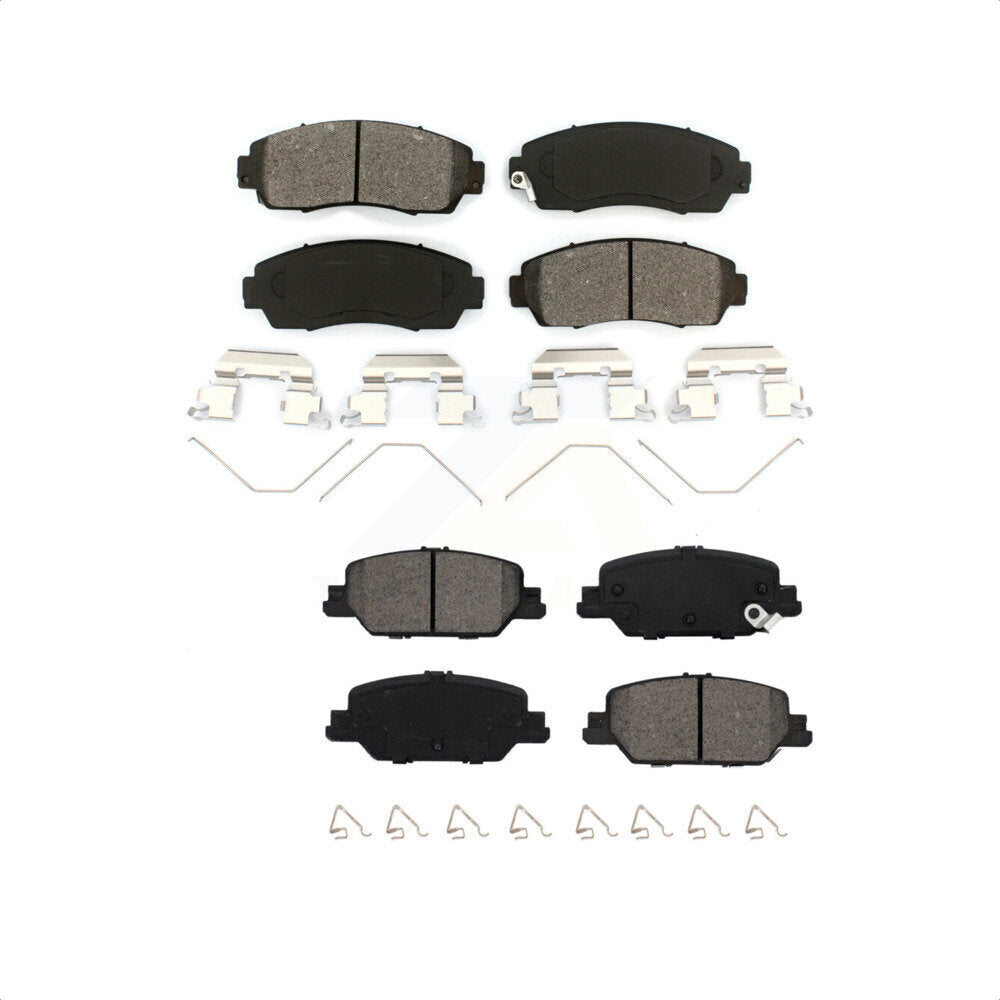 Front Rear Semi-Metallic Brake Pads Kit For 2020-2022 Honda CR-V FULL HYBRID EV-GAS (FHEV) engine KSM-100564