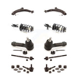 Front Control Arms Assembly And Complete Shock Tie Rods Link Sway Bar Suspension Kit (10Pc) For Nissan Sentra Excludes SE-R Spec V Models KSS-103998