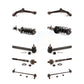 Front Control Arms Assembly And Complete Shock Tie Rods Link Sway Bar Suspension Kit (10Pc) For 2005-2007 Honda Odyssey LX EX EX-L KSS-104000