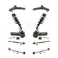 Front Control Arms Assembly And Complete Shock Tie Rods Link Sway Bar Suspension Kit (10Pc) For 2006-2013 Suzuki Grand Vitara KSS-104004