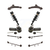 Front Control Arms Assembly And Complete Shock Tie Rods Link Sway Bar Suspension Kit (10Pc) For 2006-2013 Suzuki Grand Vitara KSS-104004