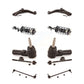 Front Control Arms Assembly And Complete Shock Tie Rods Link Sway Bar Suspension Kit (10Pc) For Ford Escape Mercury Mariner Mazda Tribute KSS-104005