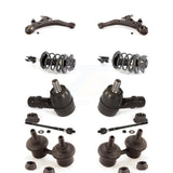 Front Control Arms Assembly And Complete Shock Tie Rods Link Sway Bar Suspension Kit (10Pc) For 2001-2006 Hyundai Elantra KSS-104016