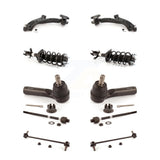 Front Control Arms Assembly And Complete Shock Tie Rods Link Sway Bar Suspension Kit (10Pc) For 2007-2011 Honda CR-V Vehicles Manufactured In Japan KSS-104017