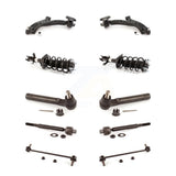 Front Control Arms Assembly And Complete Shock Tie Rods Link Sway Bar Suspension Kit (10Pc) For 2007-2011 Honda CR-V Vehicles Manufactured In USA KSS-104018