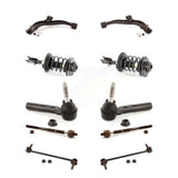 Front Control Arms Assembly And Complete Shock Tie Rods Link Sway Bar Suspension Kit (10Pc) For 2005-2007 Dodge Grand Caravan Chrysler Town & Country Excludes Raised Roof Handicap Models KSS-104020