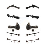 Front Control Arms Assembly And Complete Shock Tie Rods Link Sway Bar Suspension Kit (10Pc) For 2011-2017 Honda Odyssey KSS-104025
