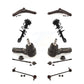 Front Control Arms Assembly And Complete Shock Tie Rods Link Sway Bar Suspension Kit (10Pc) For Mitsubishi Lancer Excludes GTS Models KSS-104026