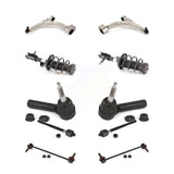 Front Control Arms Assembly And Complete Shock Tie Rods Link Sway Bar Suspension Kit (10Pc) For 2011-2012 Chevrolet Cruze Excludes Sport Suspension; Fits Vehicles built prior to VIN #C7239134 KSS-104040