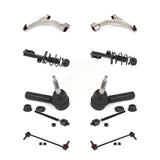 Front Control Arms Assembly And Complete Shock Tie Rods Link Sway Bar Suspension Kit (10Pc) For 2013-2016 Buick Verano RPO Code NJ1 Non-Variable Power KSS-104042