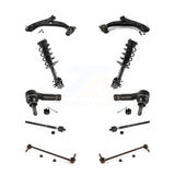 Front Control Arms Assembly And Complete Shock Tie Rods Link Sway Bar Suspension Kit (10Pc) For 2013-2016 Mazda CX-5 FWD Excludes All Wheel Drive KSS-104112