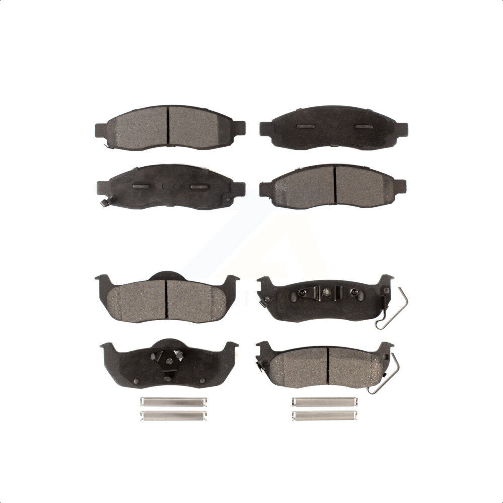 Front Rear Ceramic Brake Pads Kit For Nissan Titan Armada Pathfinder INFINITI QX56 TITAN KTC-100018