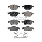 Front Rear Ceramic Brake Pads Kit For Mazda 3 5 KTC-100030