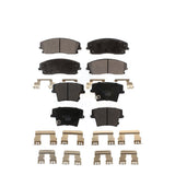 Front Rear Ceramic Brake Pads Kit For Dodge Charger Chrysler 300 Challenger Magnum KTC-100036