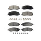 Front Rear Ceramic Brake Pads Kit For 2005-2007 Ford F-250 Super Duty F-350 KTC-100044