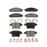Front Rear Ceramic Brake Pads Kit For Ford Five Hundred Freestyle Taurus Mercury Montego X Sable KTC-100046