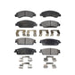 Front Rear Ceramic Brake Pads Kit For 2007-2007 Chevrolet Tahoe GMC Suburban 1500 Yukon Cadillac Avalanche XL Escalade ESV EXT KTC-100061