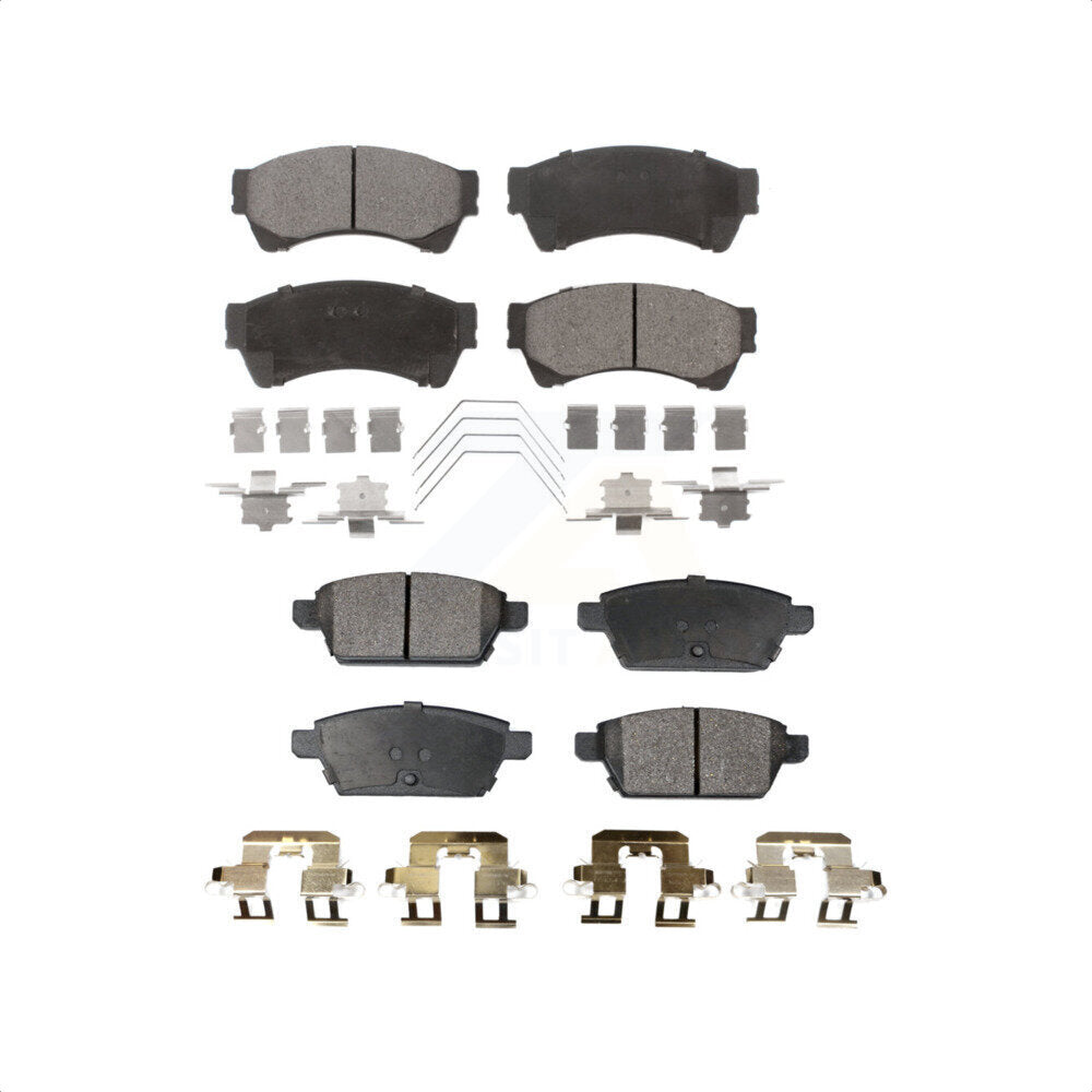 Front Rear Ceramic Brake Pads Kit For Ford Fusion Mazda 6 Lincoln MKZ Mercury Milan Zephyr KTC-100086