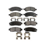 Front Rear Ceramic Brake Pads Kit For Chevrolet Trailblazer GMC Envoy EXT XL Buick Rainier Saab 9-7x Isuzu Ascender SSR KTC-100089