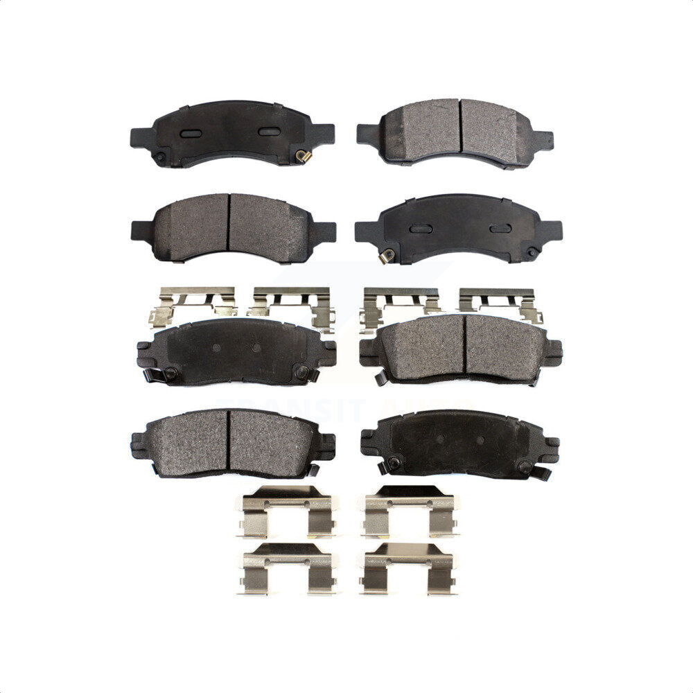 Front Rear Ceramic Brake Pads Kit For Chevrolet Traverse GMC Acadia Buick Enclave Saturn Outlook Limited KTC-100090