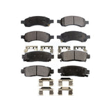 Front Rear Ceramic Brake Pads Kit For Chevrolet Traverse GMC Acadia Buick Enclave Saturn Outlook Limited KTC-100090