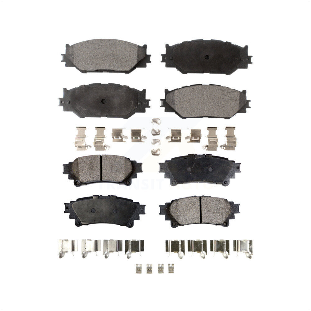 Front Rear Ceramic Brake Pads Kit For 2014-2015 Lexus IS250 Base with RWD With F Sport Package KTC-100092