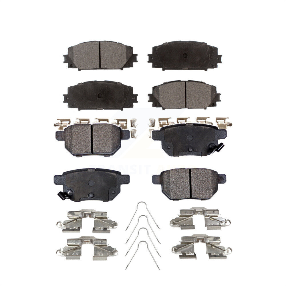 Front Rear Ceramic Brake Pads Kit For Toyota Prius Corolla Lexus CT200h Prime Plug-In KTC-100094