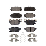 Front Rear Ceramic Brake Pads Kit For Toyota Prius Corolla Lexus CT200h Prime Plug-In KTC-100094