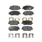 Front Rear Ceramic Brake Pads Kit For Kia Sedona Hyundai Santa Fe Entourage Genesis Borrego XL KTC-100097