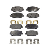 Front Rear Ceramic Brake Pads Kit For Kia Sedona Hyundai Santa Fe Entourage Genesis Borrego XL KTC-100097