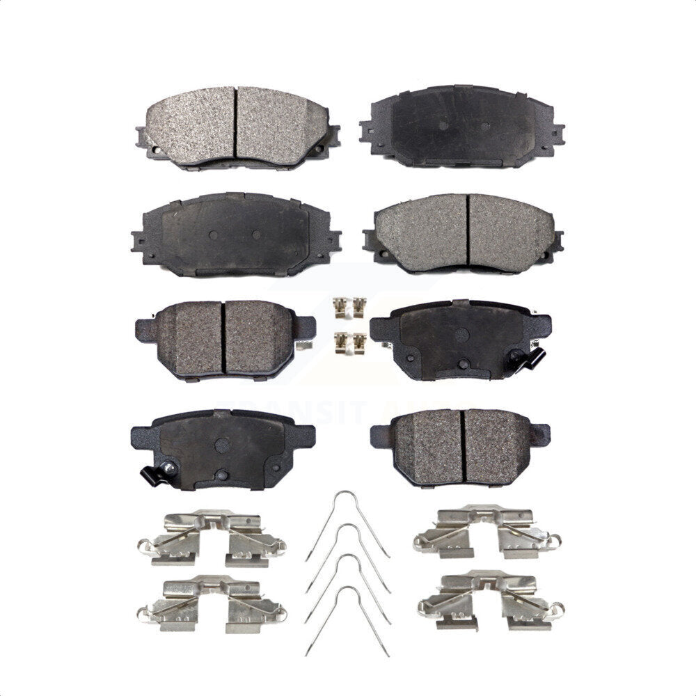Front Rear Ceramic Brake Pads Kit For Toyota Corolla Scion xB Matrix Pontiac Vibe KTC-100107