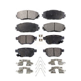 Front Rear Ceramic Brake Pads Kit For Toyota Corolla Scion xB Matrix Pontiac Vibe KTC-100107