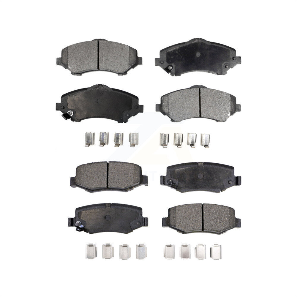 Front Rear Ceramic Brake Pads Kit For Jeep Wrangler Liberty Dodge Nitro JK KTC-100117